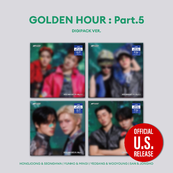 ATEEZ - GOLDEN HOUR : Part.5 [14th Mini Album - Digipack Unit POP