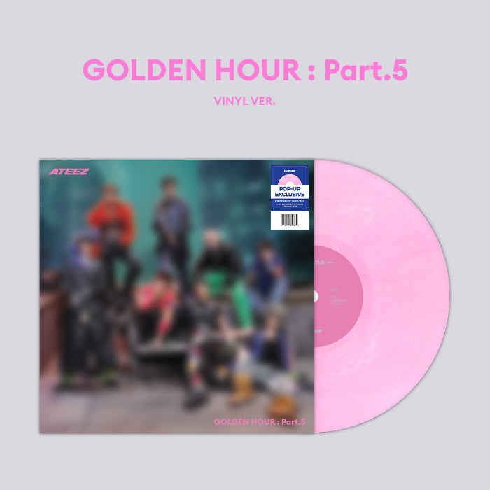 K-POP・アジア ATEEZ golden hour Part.5 PINK LP ATEEZ - GOLDEN HOUR : Part.5 [14th Mini Album - Vinyl POP-UP Ver