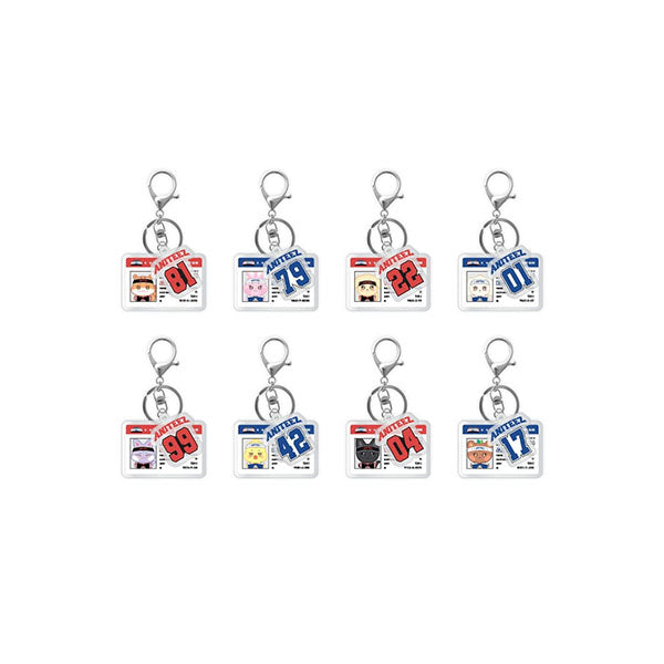 ATEEZ - Hockey Player Card Acrylic Keyring [ANITEEZ IN ICE CITY