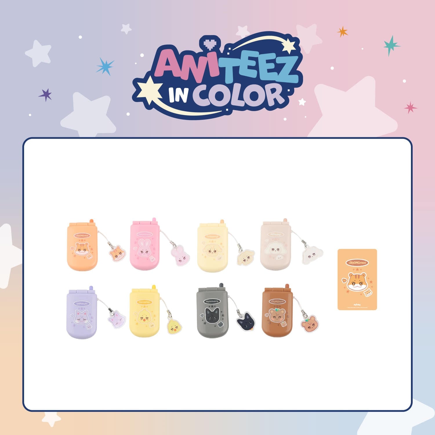 ATEEZ - Miniature Phone Set [ANITEEZ IN COLOR Official MD] - K PLACE