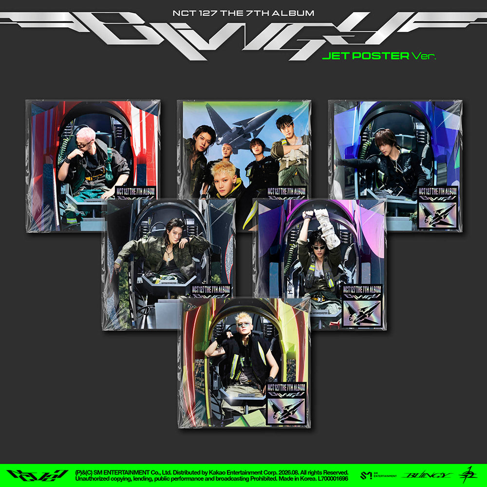 NCT127 BLINGY JET Poster Ver. mumo トレカ NCT 127 - BLINGY [7th Album - JET Poster Ver.] - K PLACE