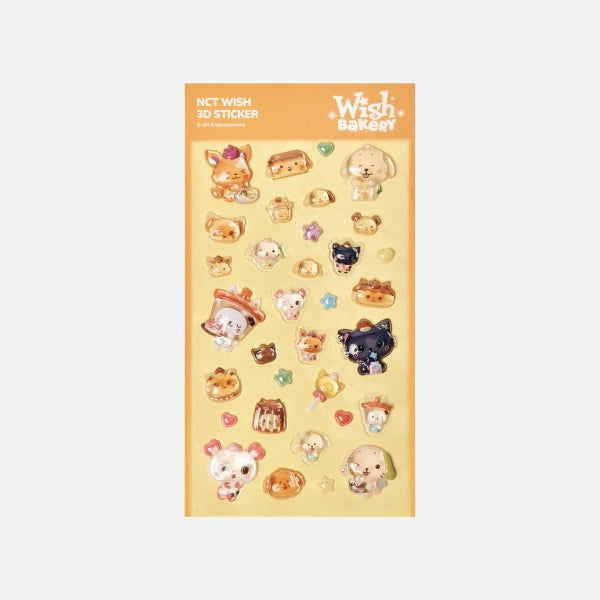 NCT WISH - 3D Sticker [WISH BAKERY Pop-Up Official MD] - K PLACE